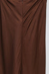 BASERANGE tight skirt SKDYF-VI-SP24 dark brown